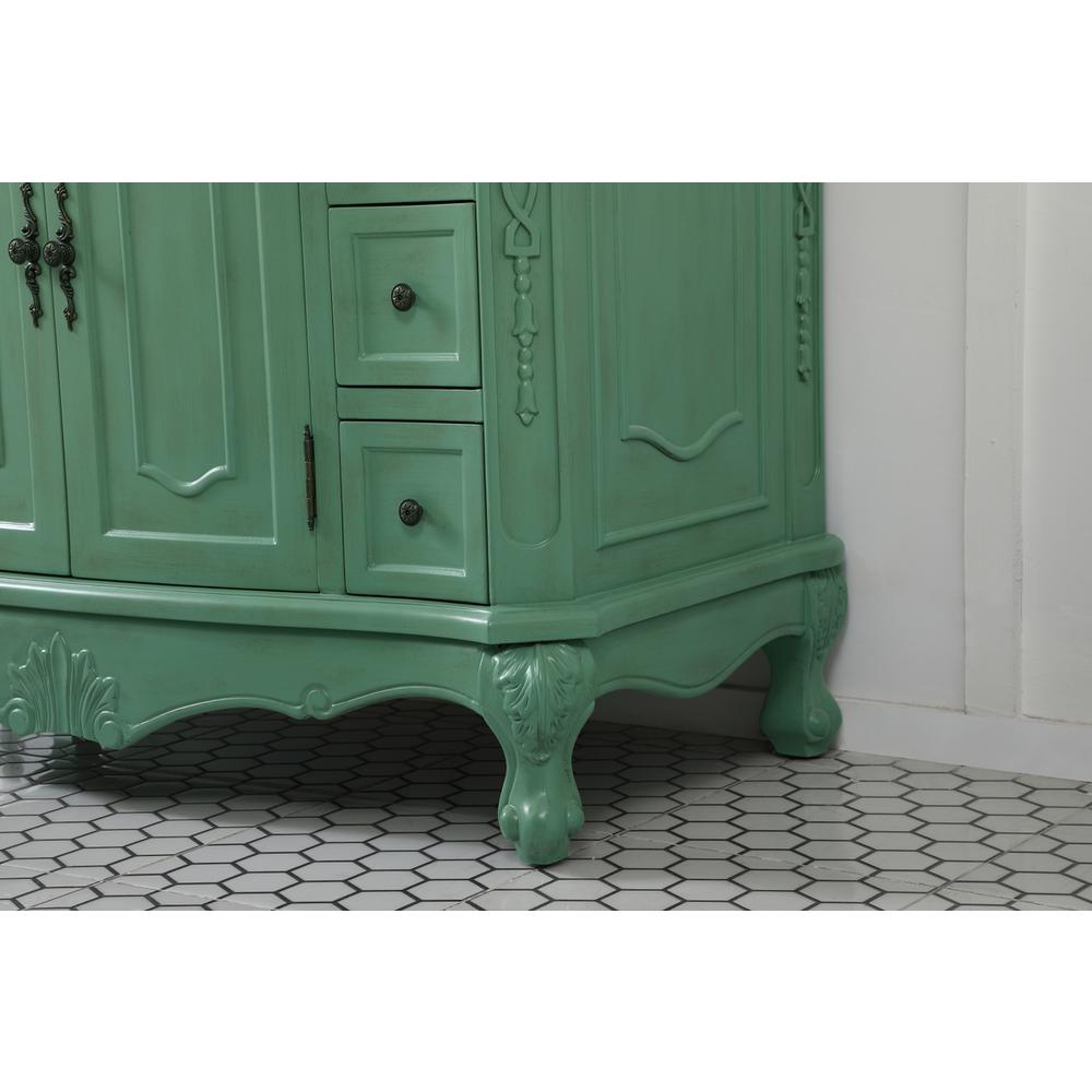 42 inch Single bathroom vanity in vintage mint. Picture 6