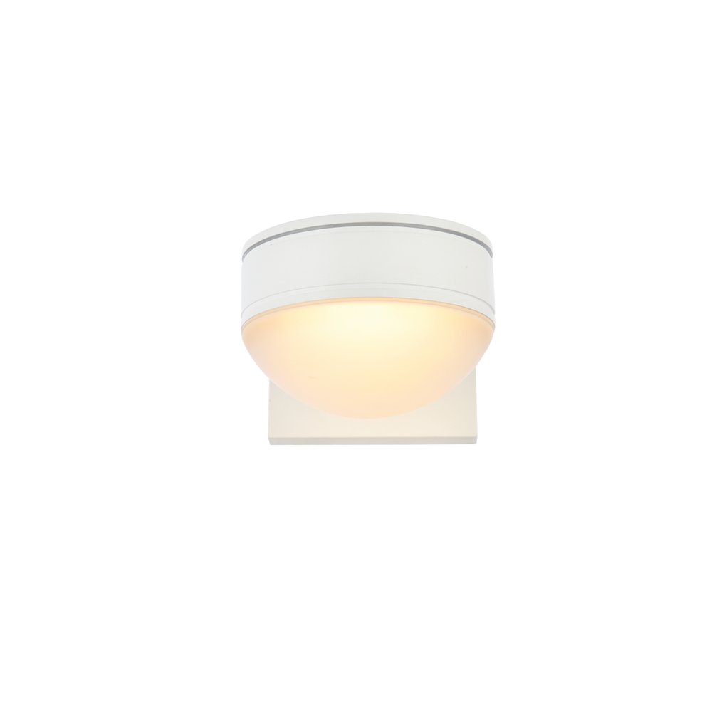 Raine Integrated Led Wall Sconce In White. Picture 1