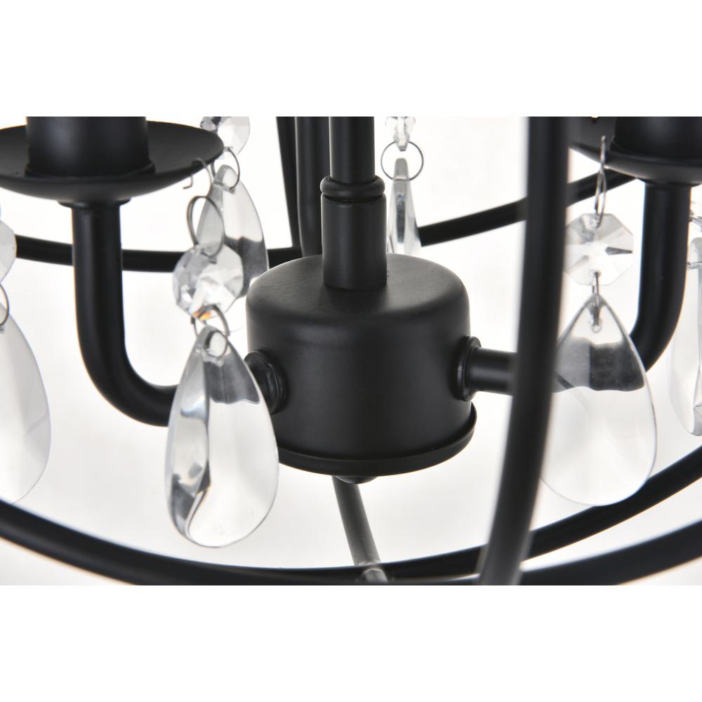 Wallace 3 light Matte Black Pendant. Picture 9