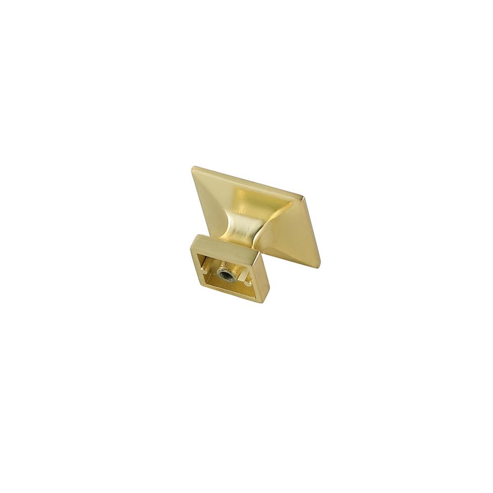 Cecil 1.3" Brushed Gold Square Knob Multipack (Set of 10). Picture 4