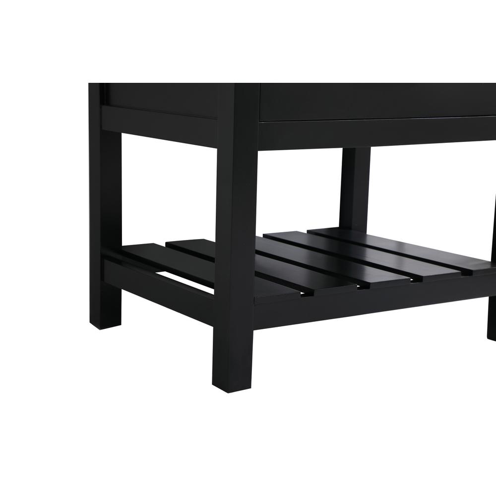 30 inch Single bathroom vanity in black with backsplash. Picture 13