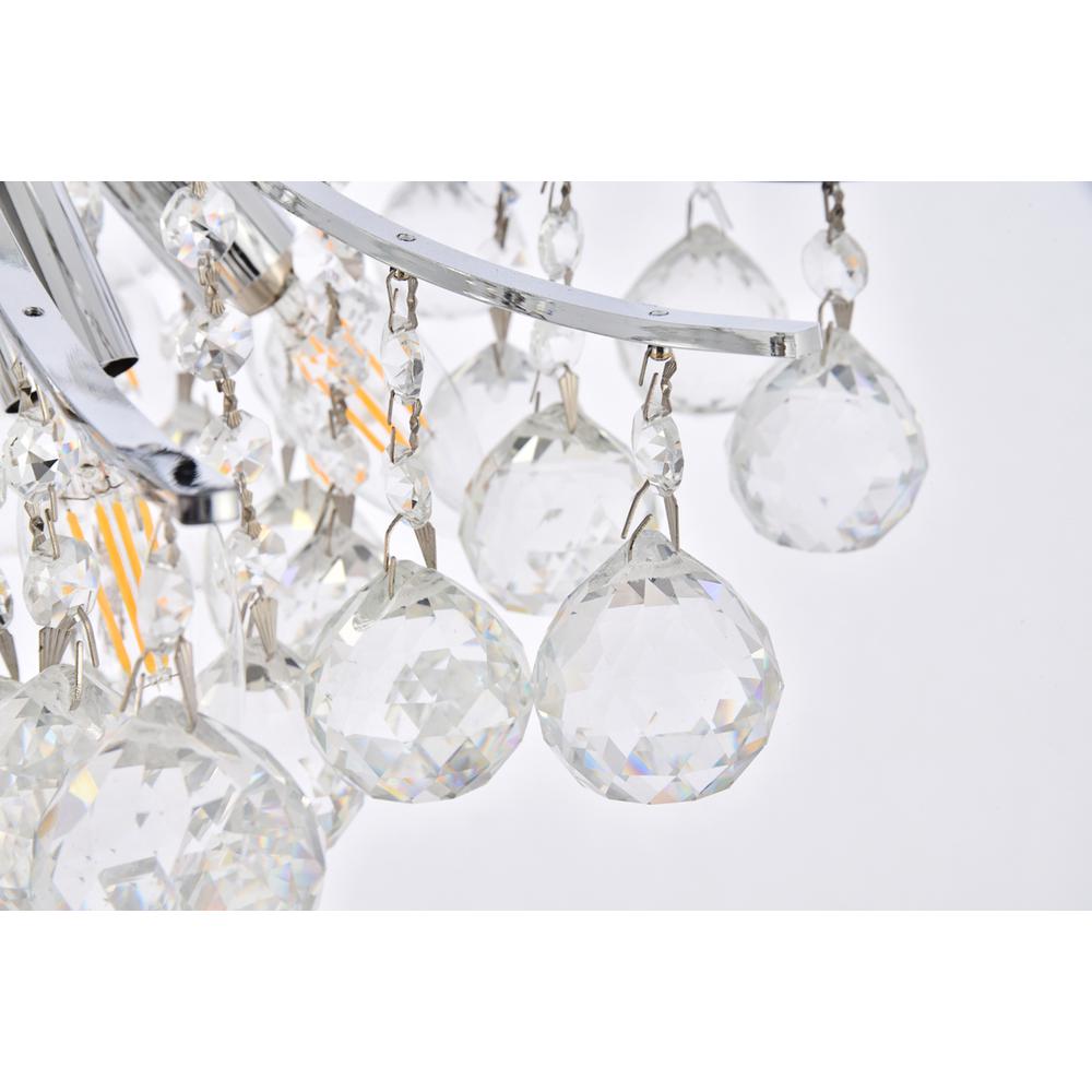 Toureg 6 light Chrome Pendant Clear Royal Cut Crystal. Picture 4