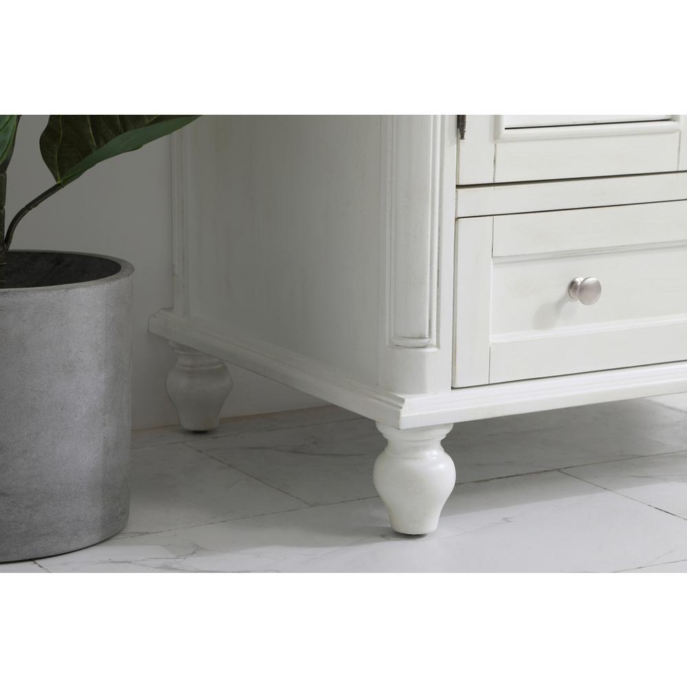 30 inch Single Bathroom Vanity in Antique White. Picture 5