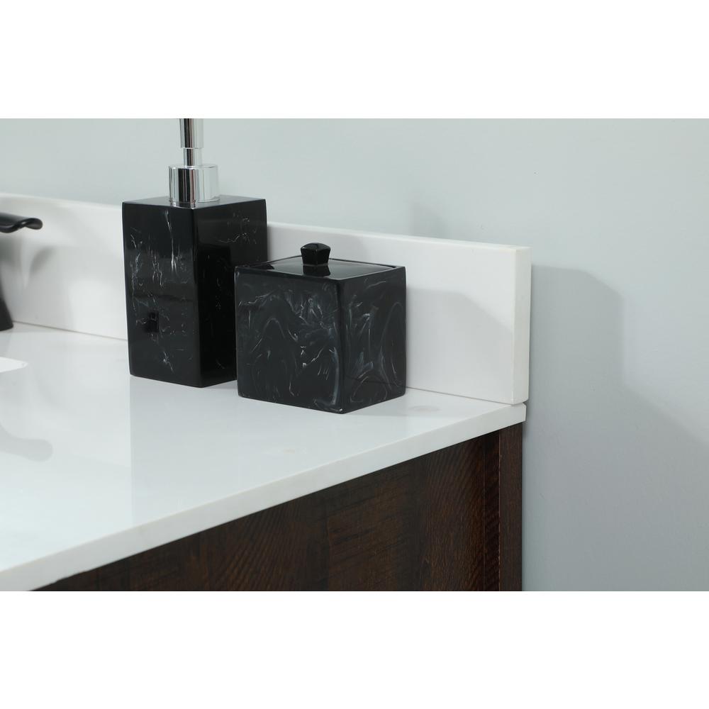 32 inch Single bathroom vanity in expresso with backsplash. Picture 5