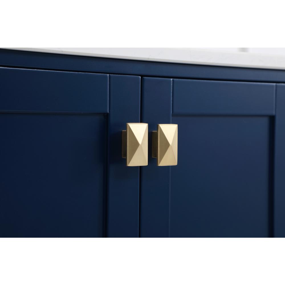 36 inch Single Bathroom Vanity in Blue. Picture 12