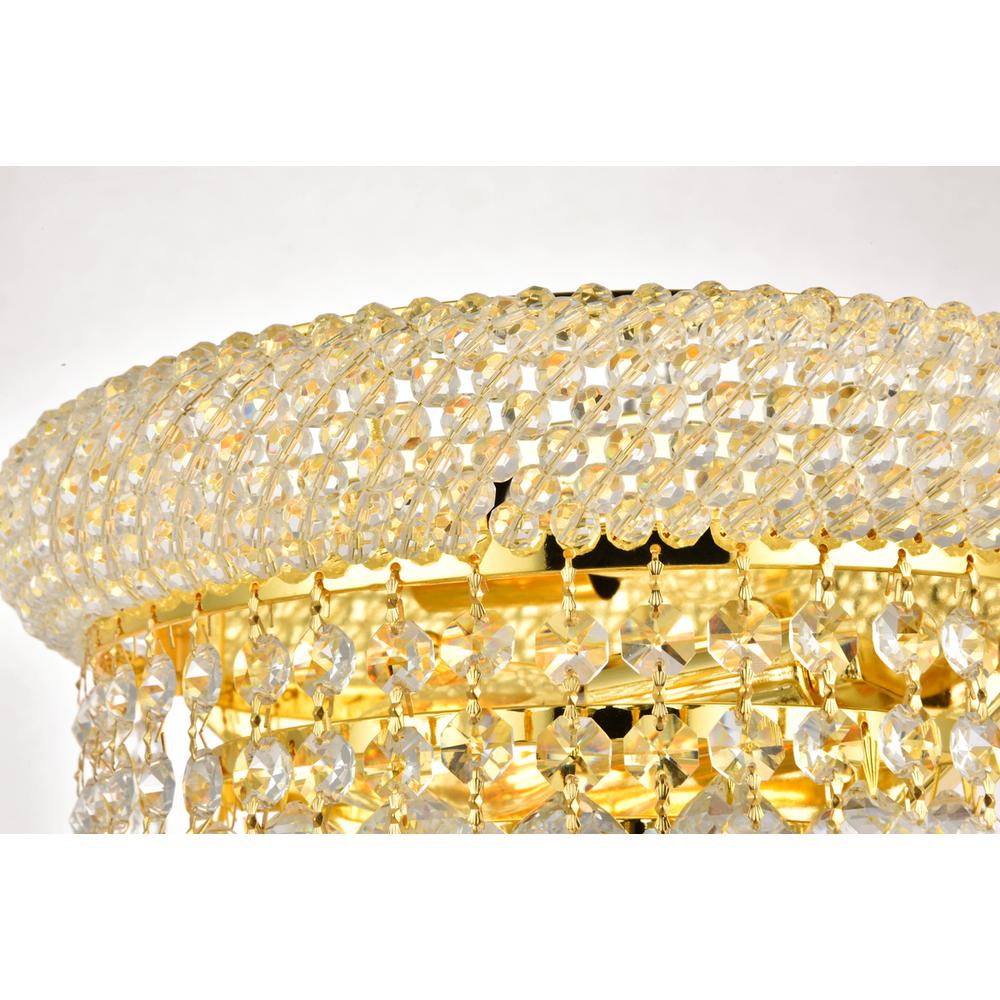 Primo 2 light Gold Wall Sconce Clear Royal Cut Crystal. Picture 2
