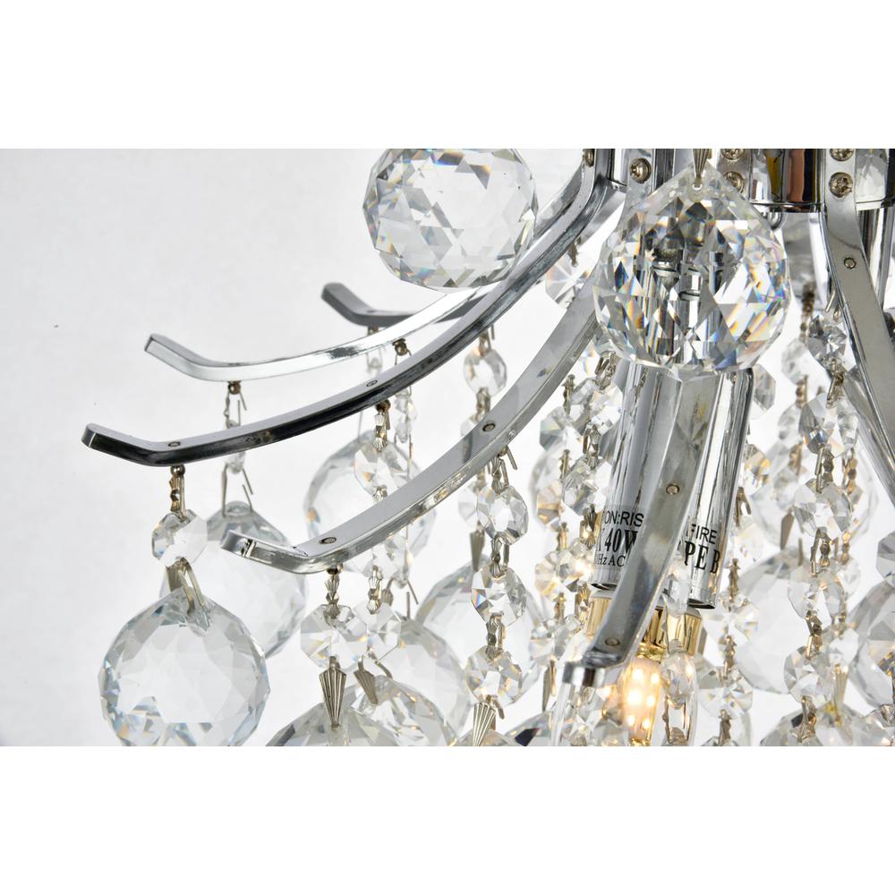 Toureg 3 light Chrome Pendant Clear Royal Cut Crystal. Picture 3
