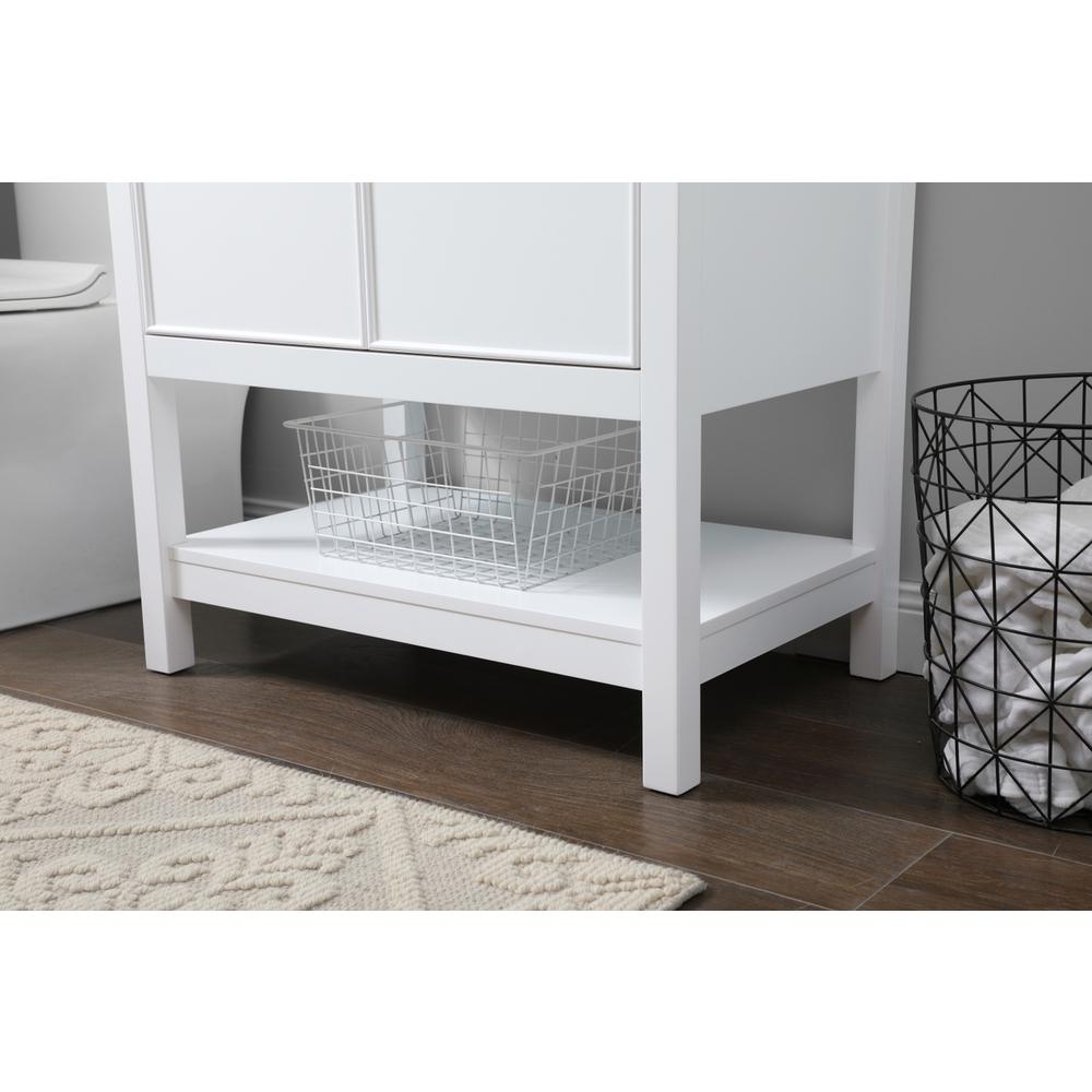 30 Inch SIngle Bathroom Vanity In White. Picture 6