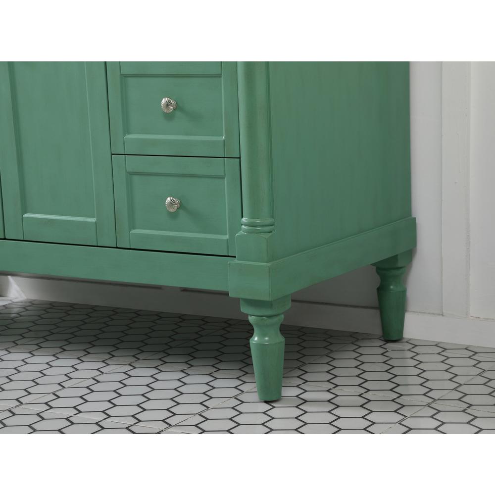 48 inch Single Bathroom vanity in vintage mint. Picture 6