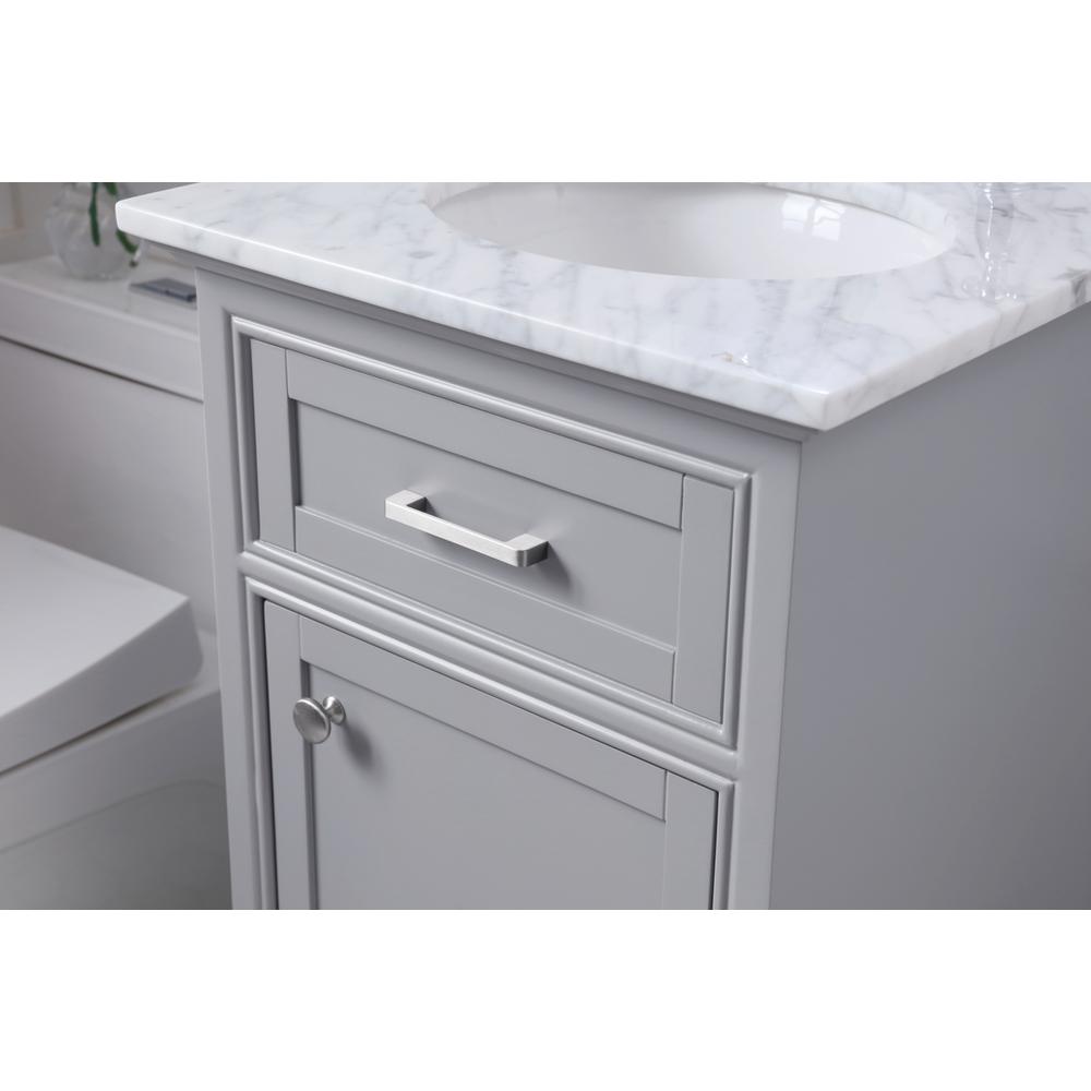 19 in. Single Bathroom Vanity set in light grey. Picture 4