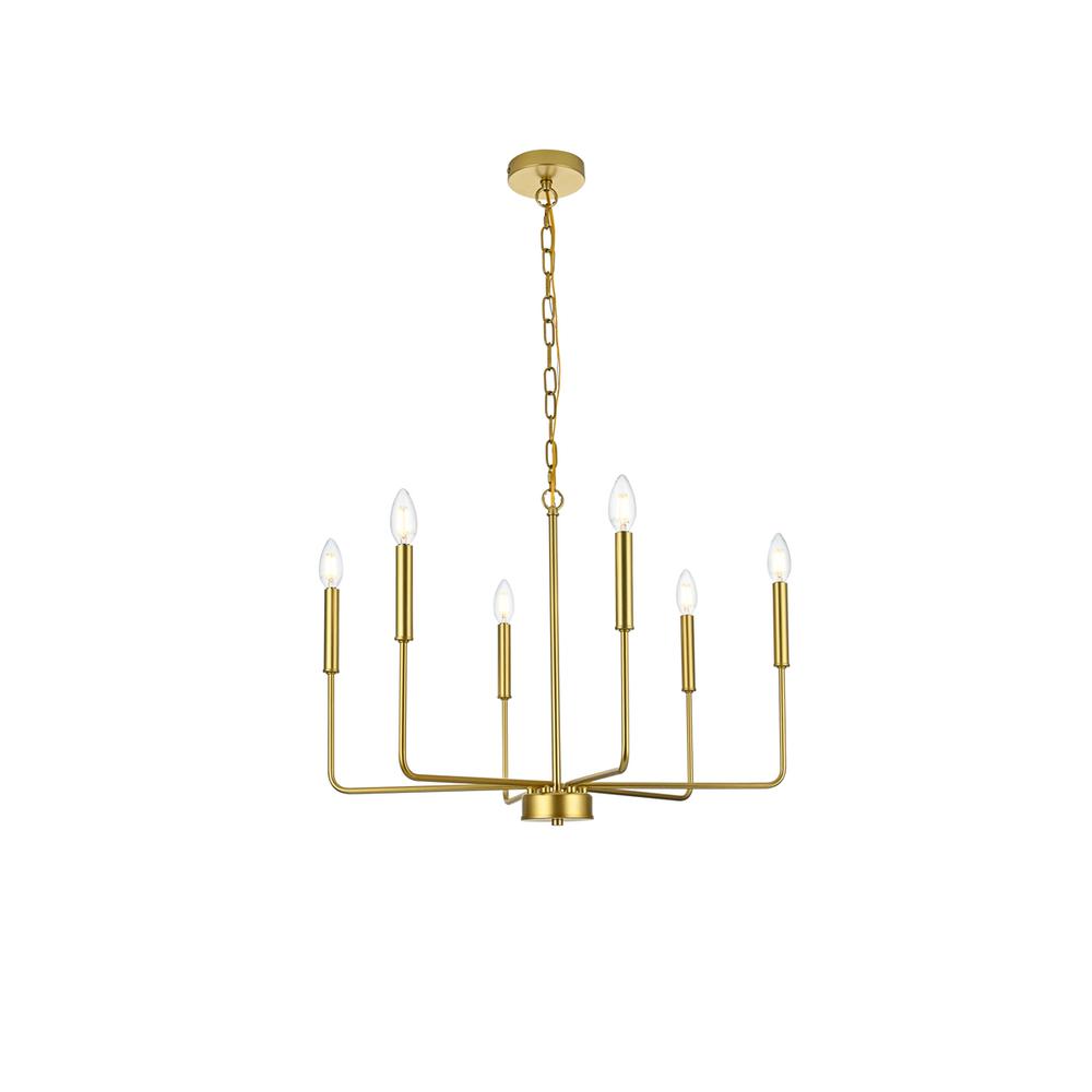 Willa 26 inch Pendant Light in Brass. Picture 1