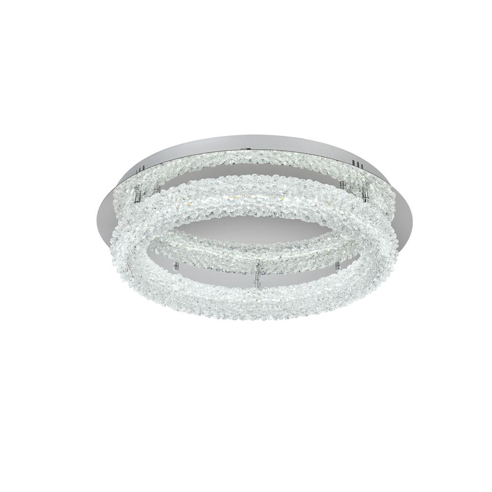 Bowen 22 inch Adjustable LED Flush Mount in Chrome. Picture 3