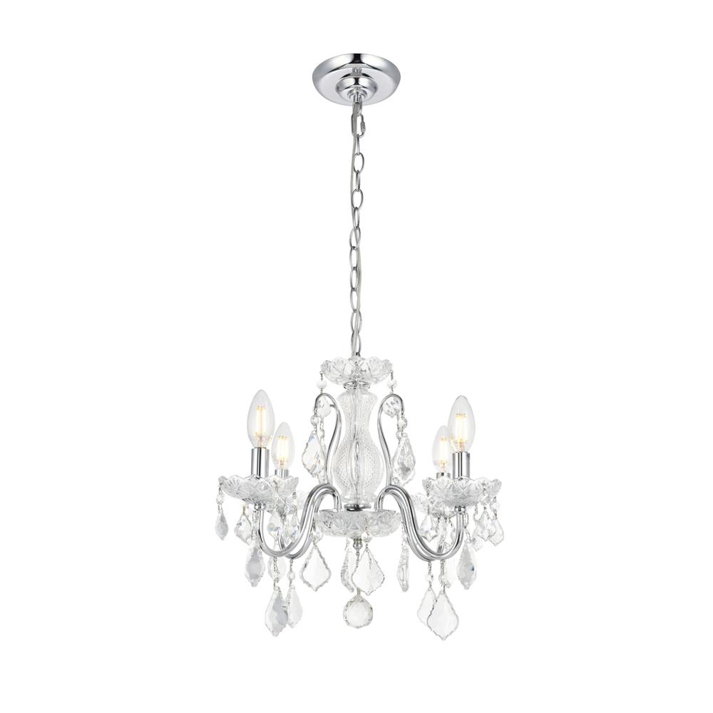 St. Francis 4 light Chrome Pendant Clear Royal Cut Crystal. Picture 5