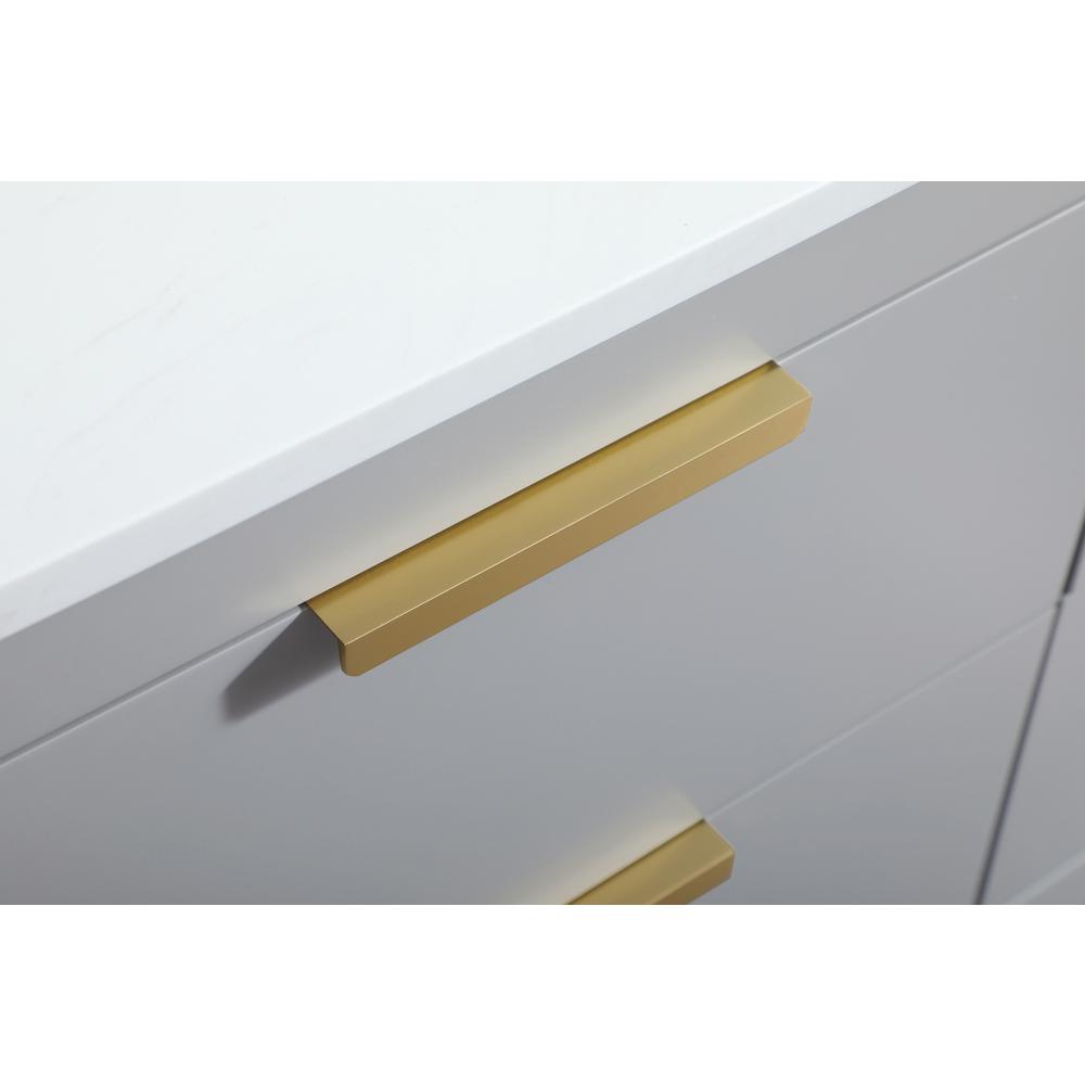 60 inch Single bathroom vanity in grey. Picture 12