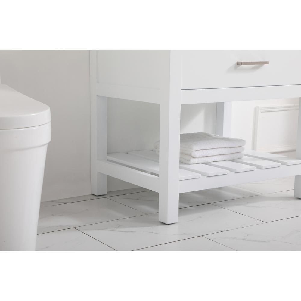 30 inch Single bathroom vanity in white. Picture 6