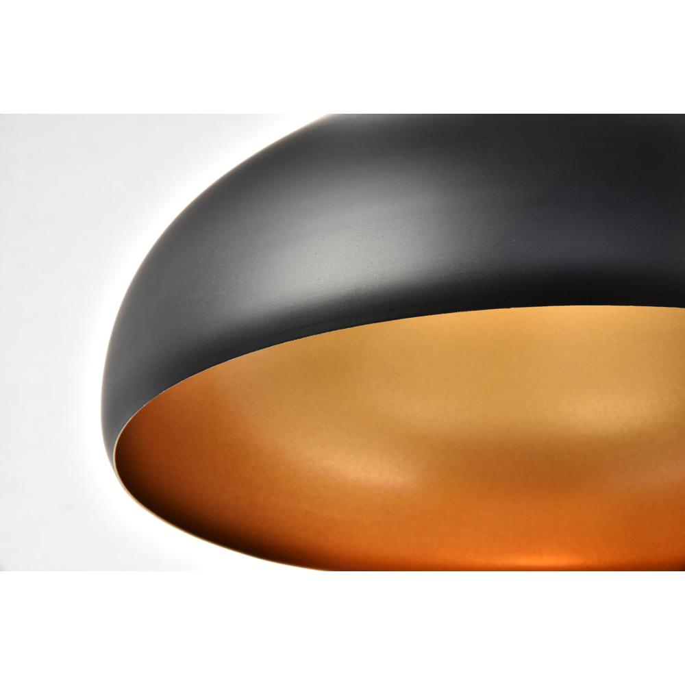 Circa Collection Pendant D12.5in H10in Lt:1 Black Finish. Picture 3