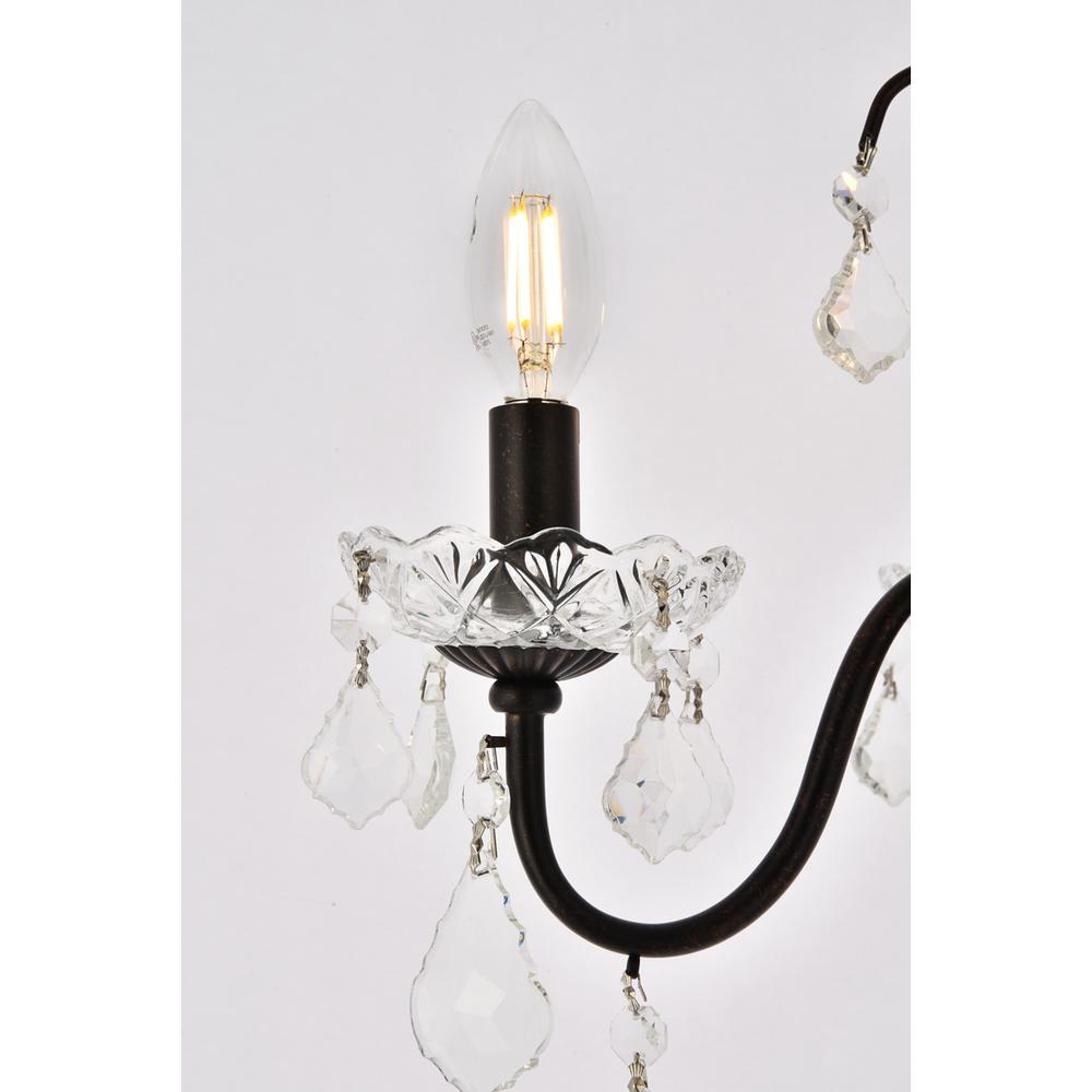St. Francis 4 light Dark Bronze Pendant Clear Royal Cut Crystal. Picture 5