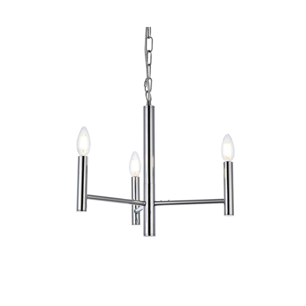 Carmella 3 lights pendant in chrome. Picture 2