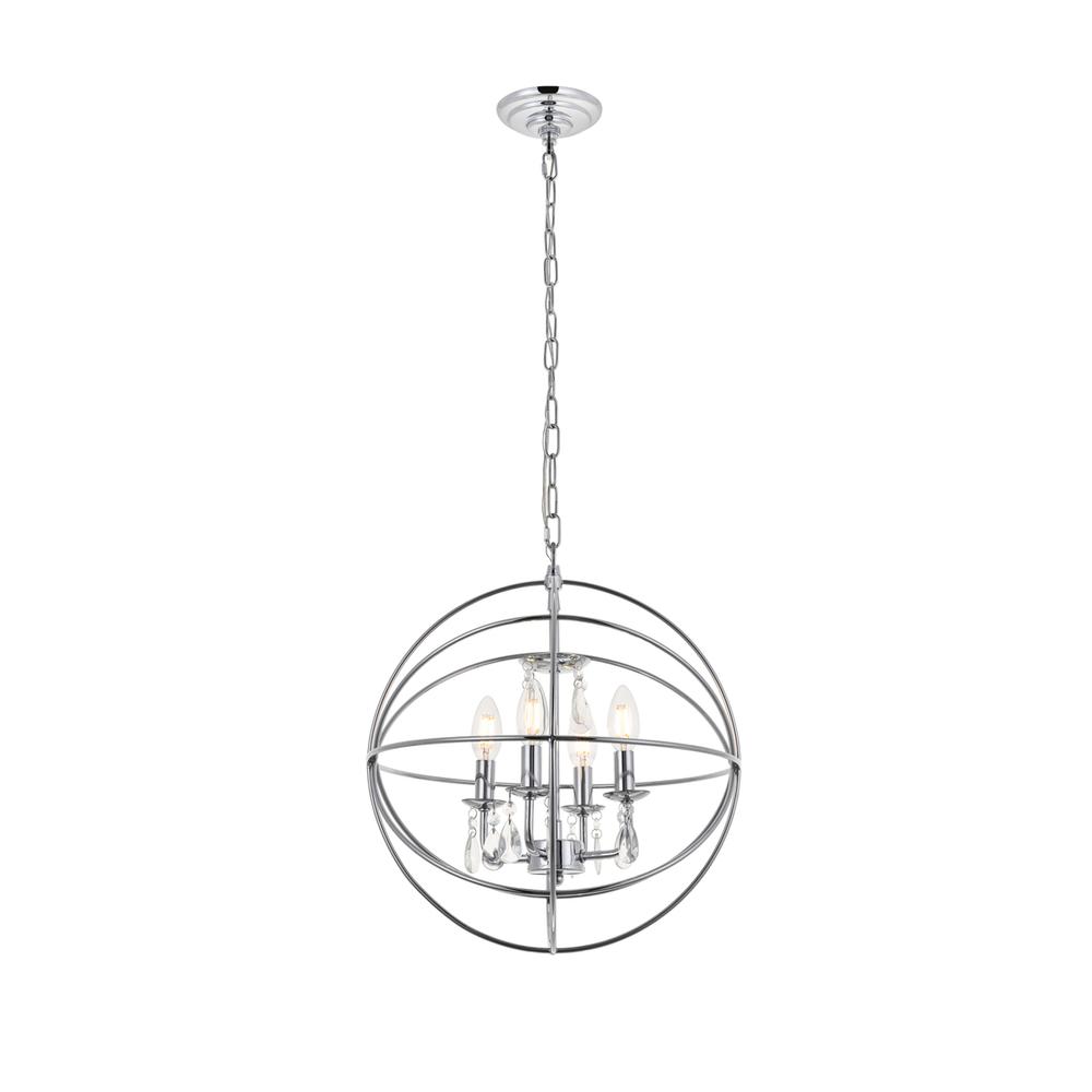 Wallace 4 light Chrome Pendant. Picture 6