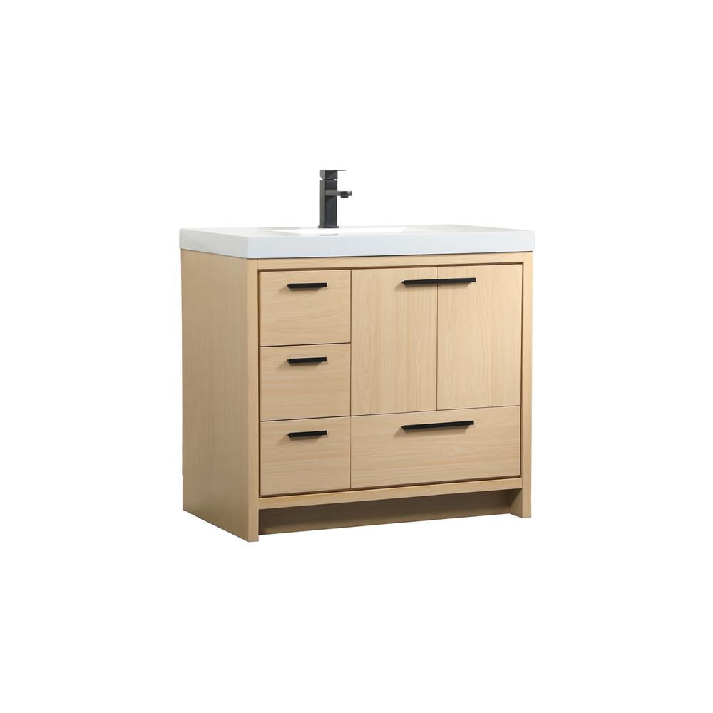 36 inch Single bathroom vanity in Maple. Picture 7