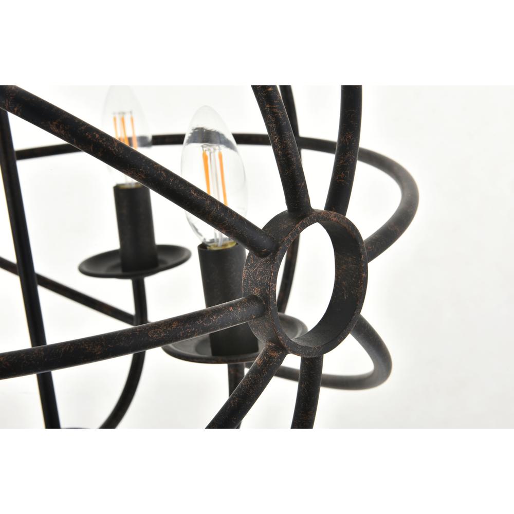 Octavia 4 light dark brown Pendant. Picture 12