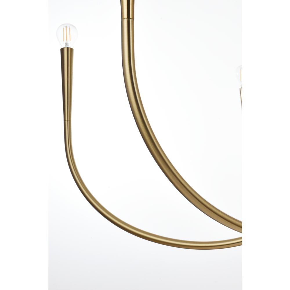 Layne 50 inch chandelier in Gold. Picture 5