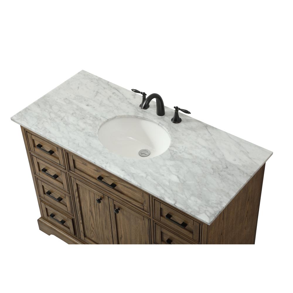 48 inch Single bathroom vanity in driftwood. Picture 10