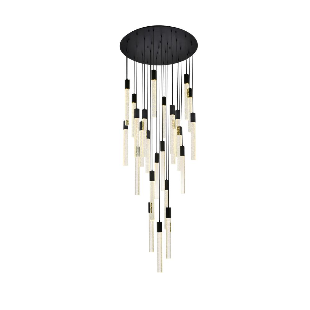 Weston 25 lights pendant in black. Picture 2