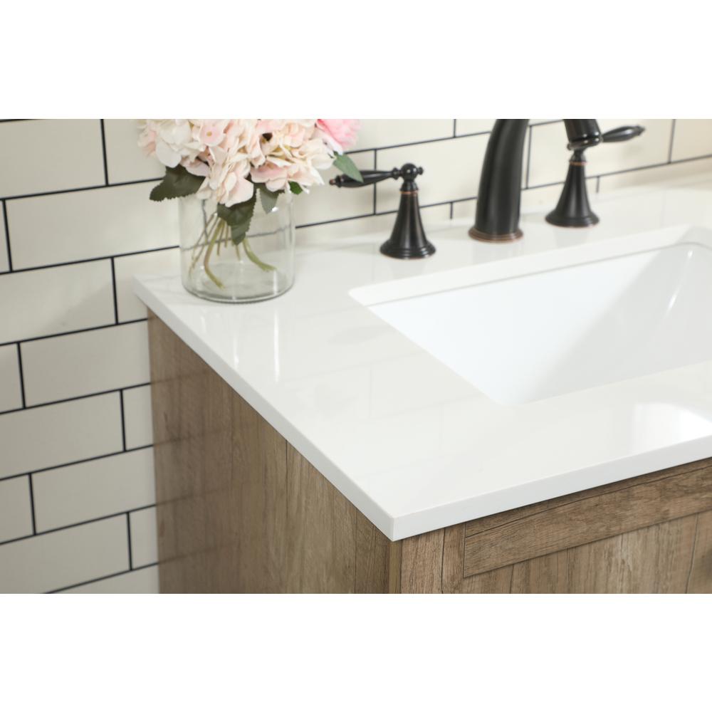 42 inch Single bathroom vanity in natural oak. Picture 5