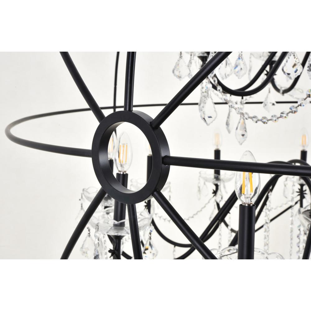 Cordelia 24 Light black Crystal Pendant. Picture 5