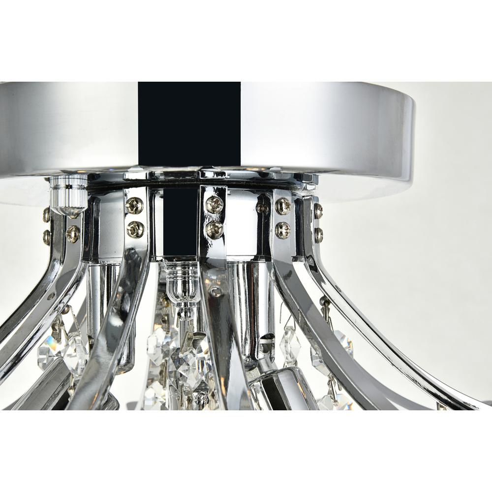 Toureg 3 light Chrome Flush Mount Clear Royal Cut Crystal. Picture 3