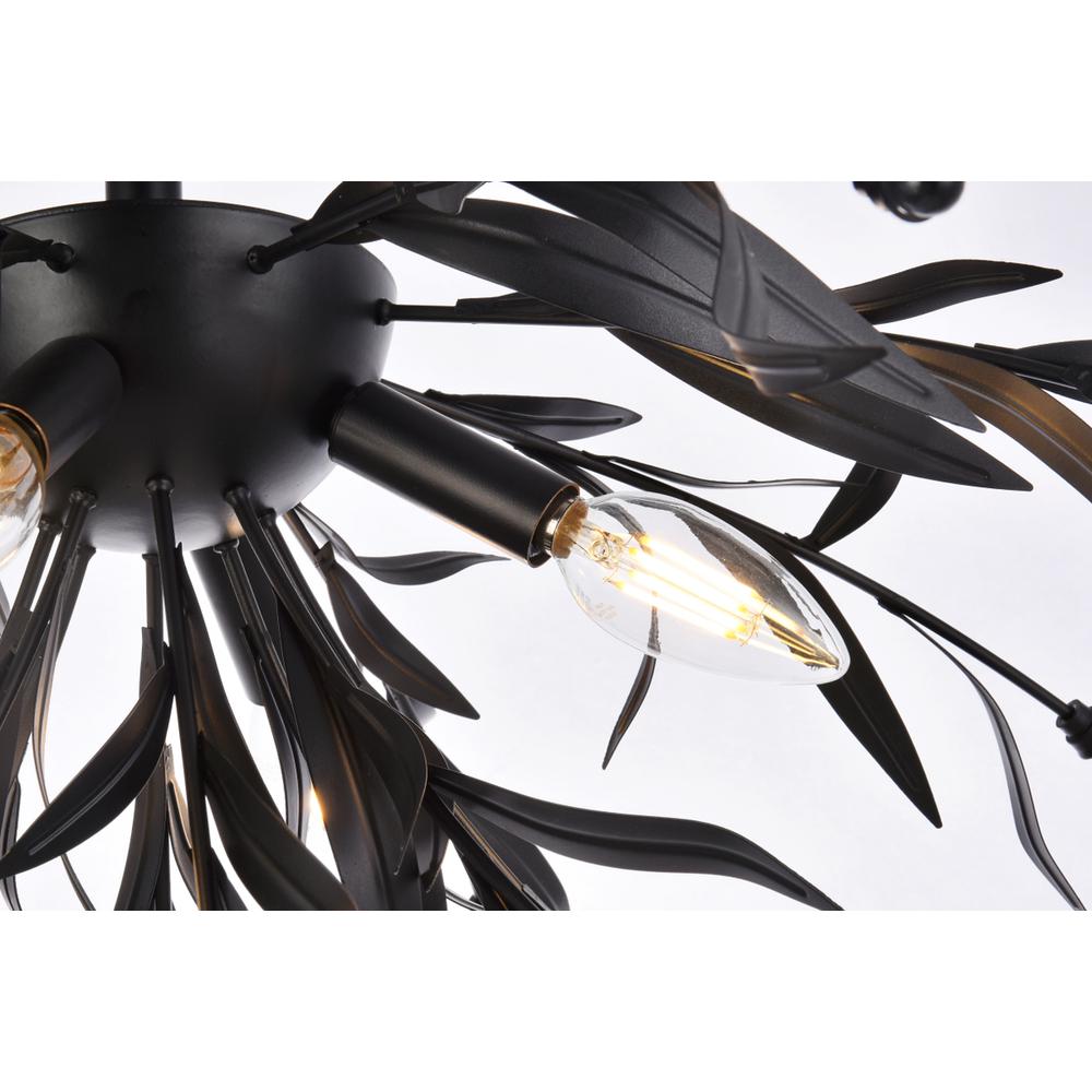 Priscilla 23 inch flush mount in black. Picture 4