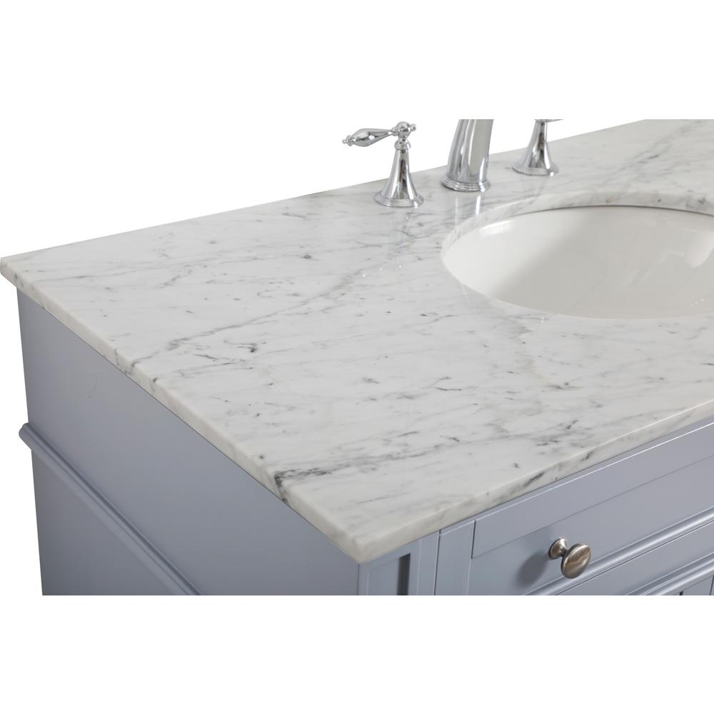 42 inch Single bathroom vanity in grey. Picture 8
