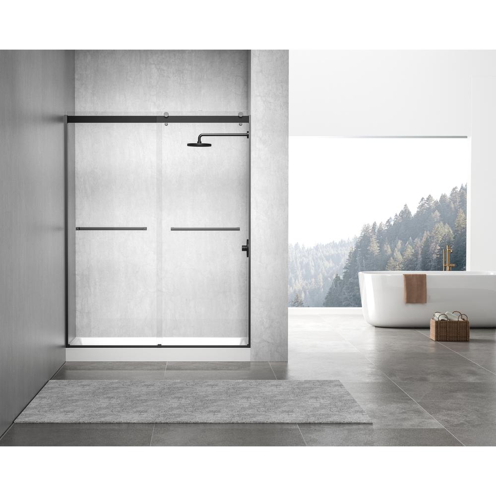 60x30 inch Single threshold shower tray center drain in glossy white. Picture 10