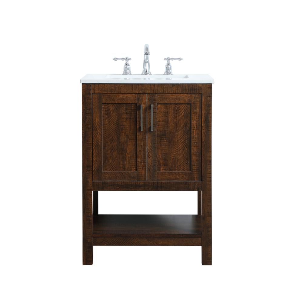 24 inch Single Bathroom Vanity in Espresso. Picture 1