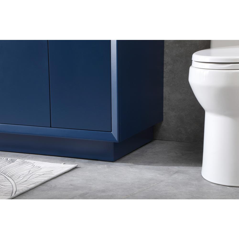 60 Inch Double Bathroom Vanity In Blue. Picture 6