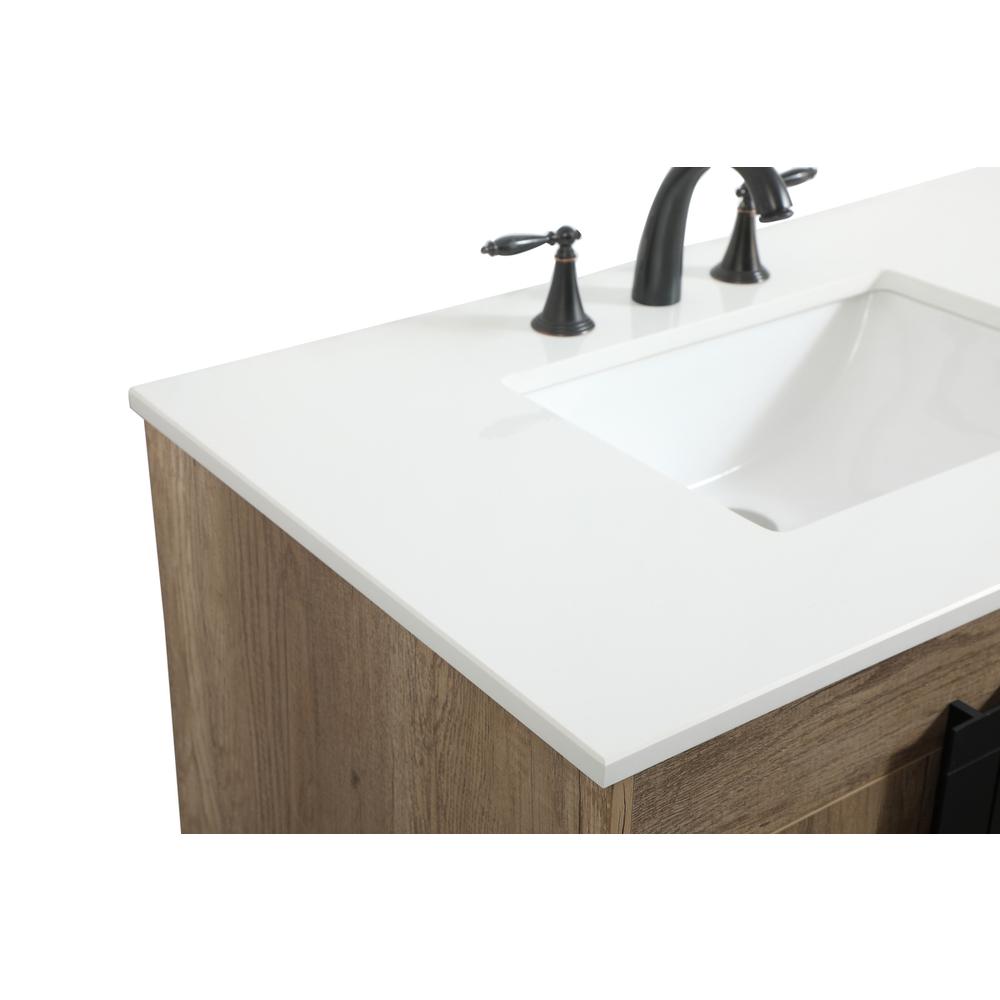 36 inch Single bathroom vanity in natural oak. Picture 11