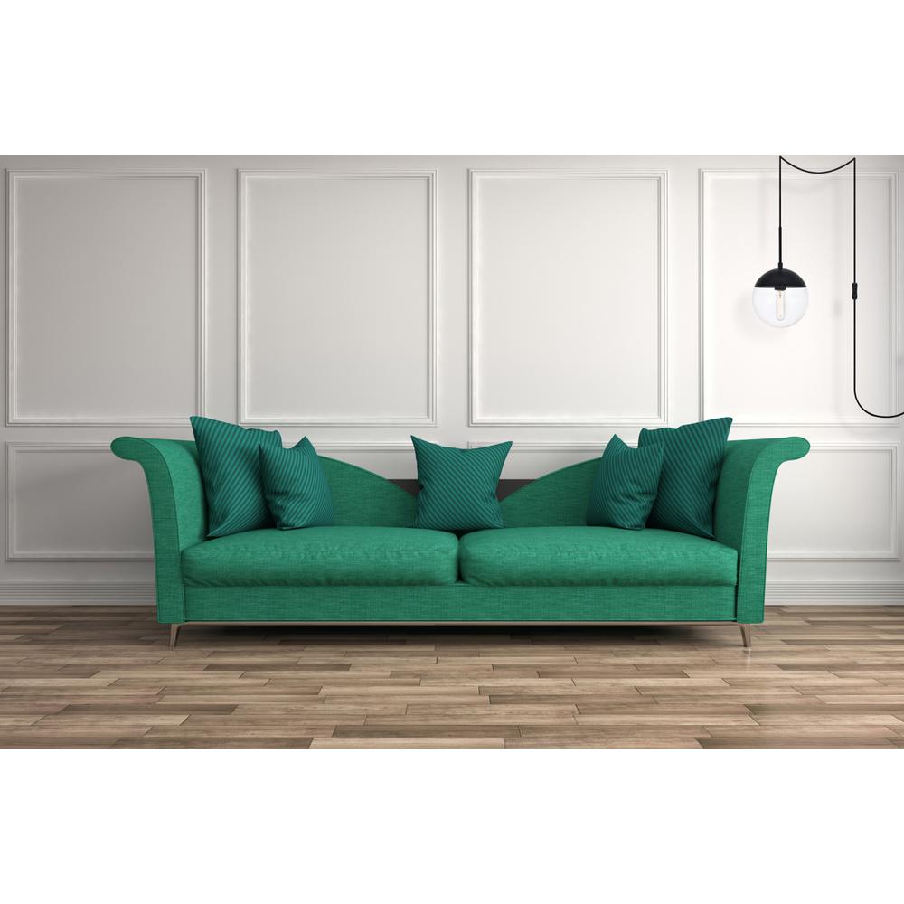 Eclipse 1 Light Black plug in pendant With Clear Glass. Picture 6