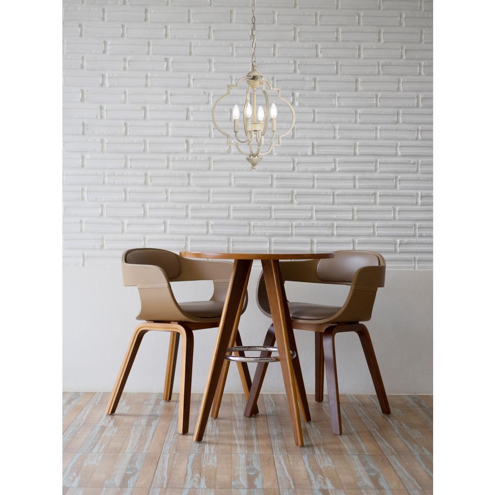 Sandara 4 lights pendant in weathered dove. Picture 7