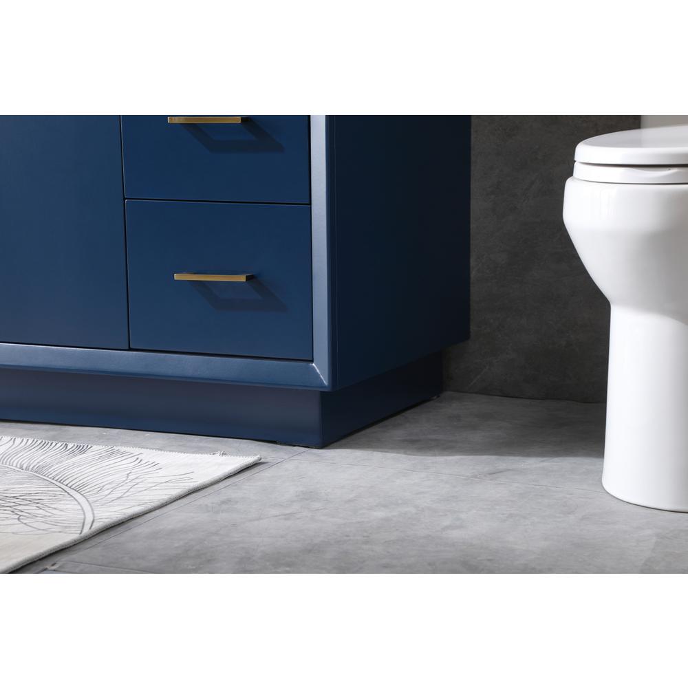 54 Inch SIngle Bathroom Vanity In Blue. Picture 6