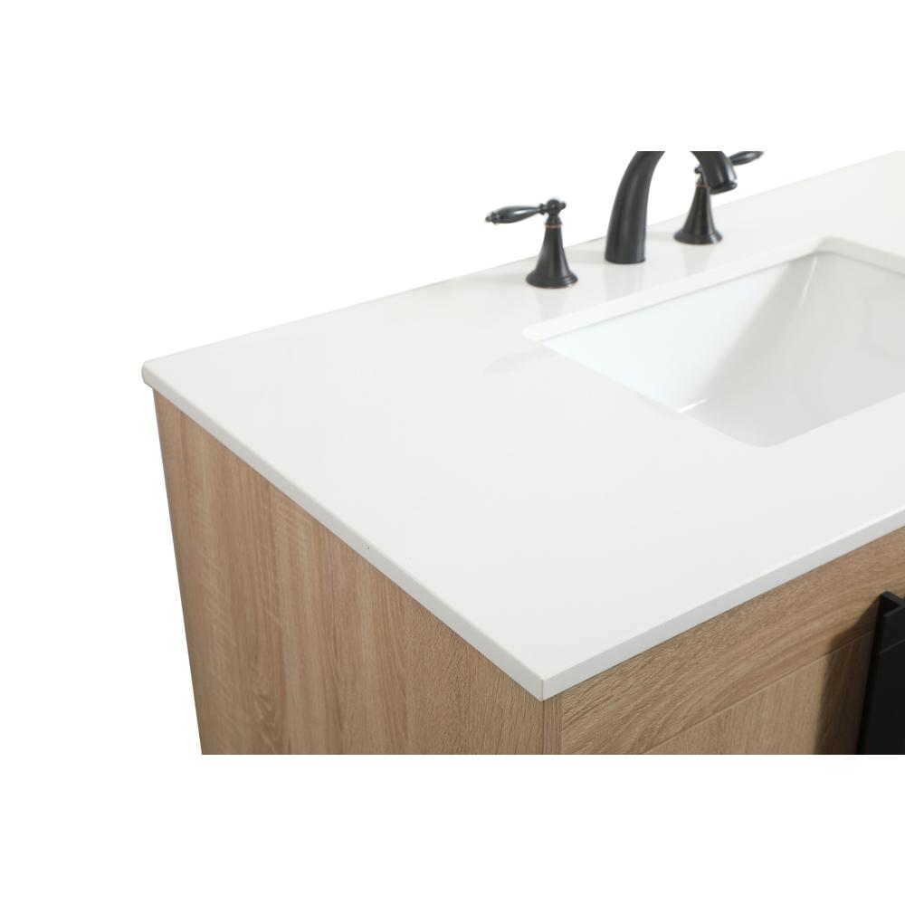 42 inch Single bathroom vanity in mango wood. Picture 11