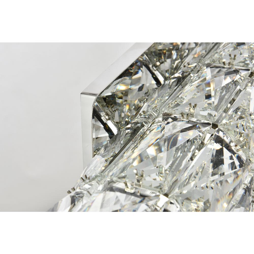 Valetta Integrated Led Chip Light Chrome Wall Sconce Clear Royal Cut Crystal. Picture 6