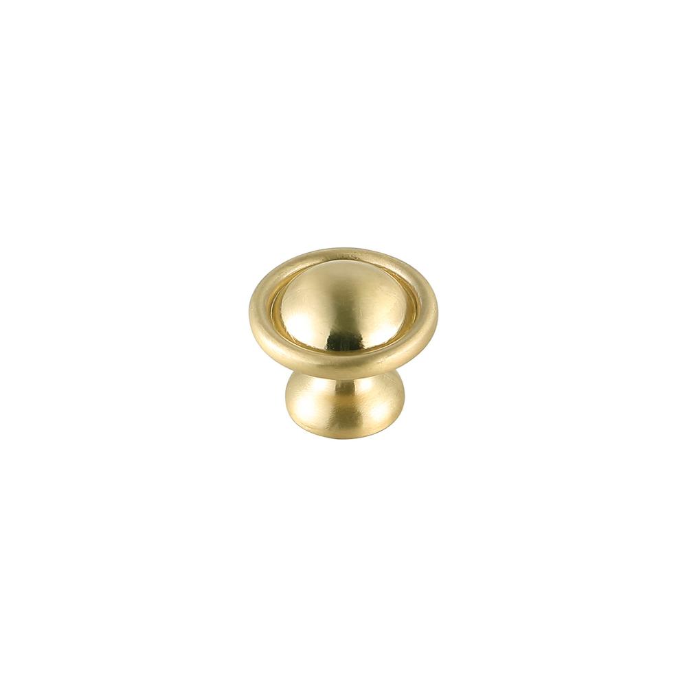 Kadea 1.2" Diameter Brushed Gold Mushroom Knob Multipack (Set of 10). Picture 3