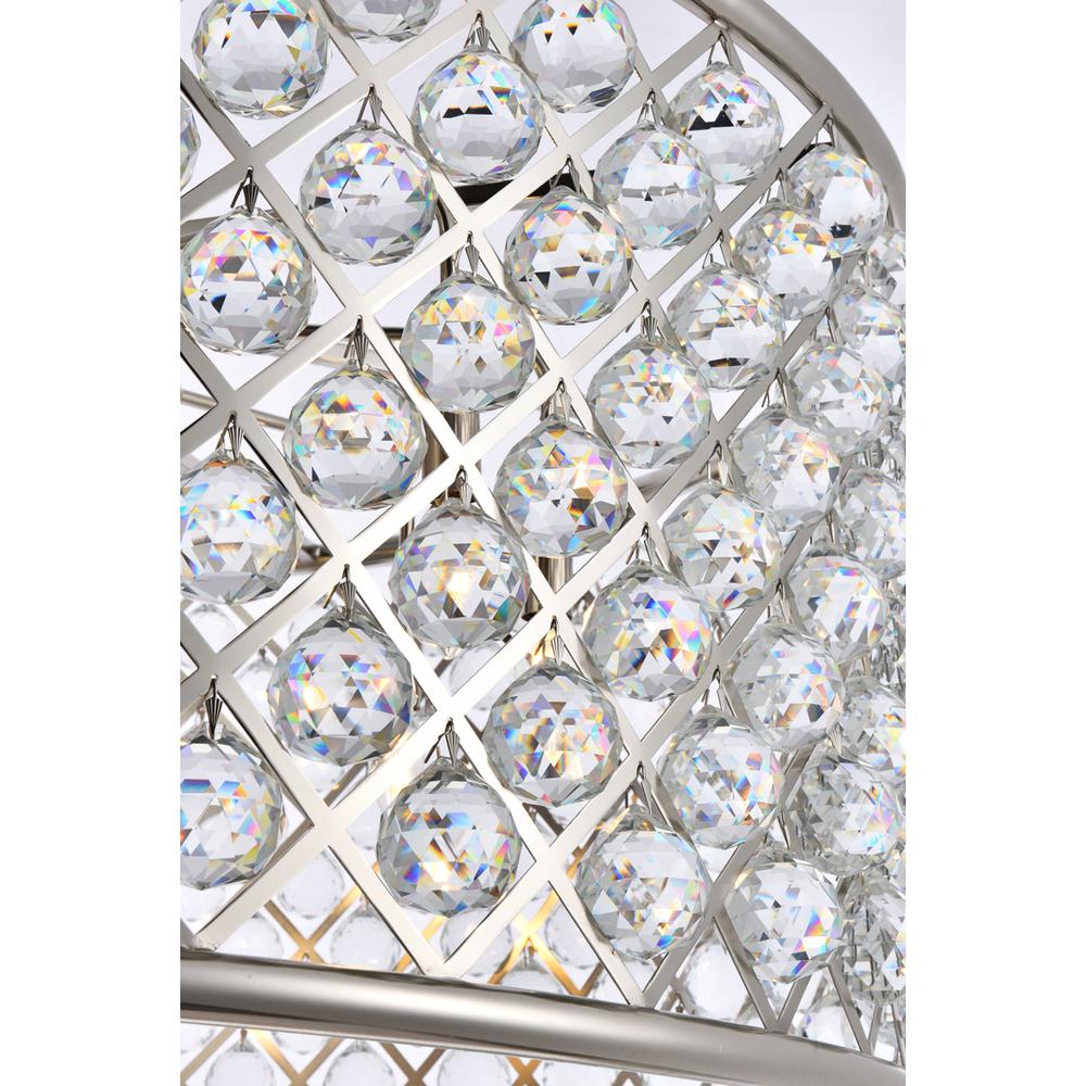 Madison 10 light polished Nickel Chandelier Clear Royal Cut Crystal. Picture 5