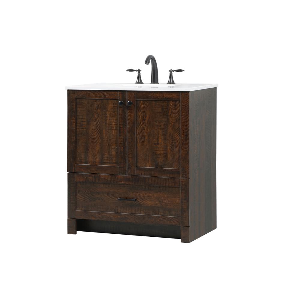30 inch Single bathroom vanity in expresso. Picture 7