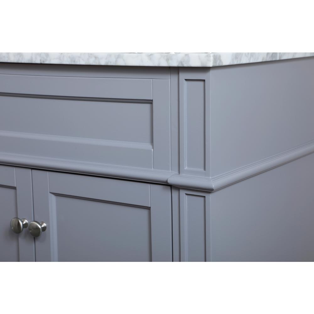 30 inch Single bathroom vanity in Grey. Picture 11