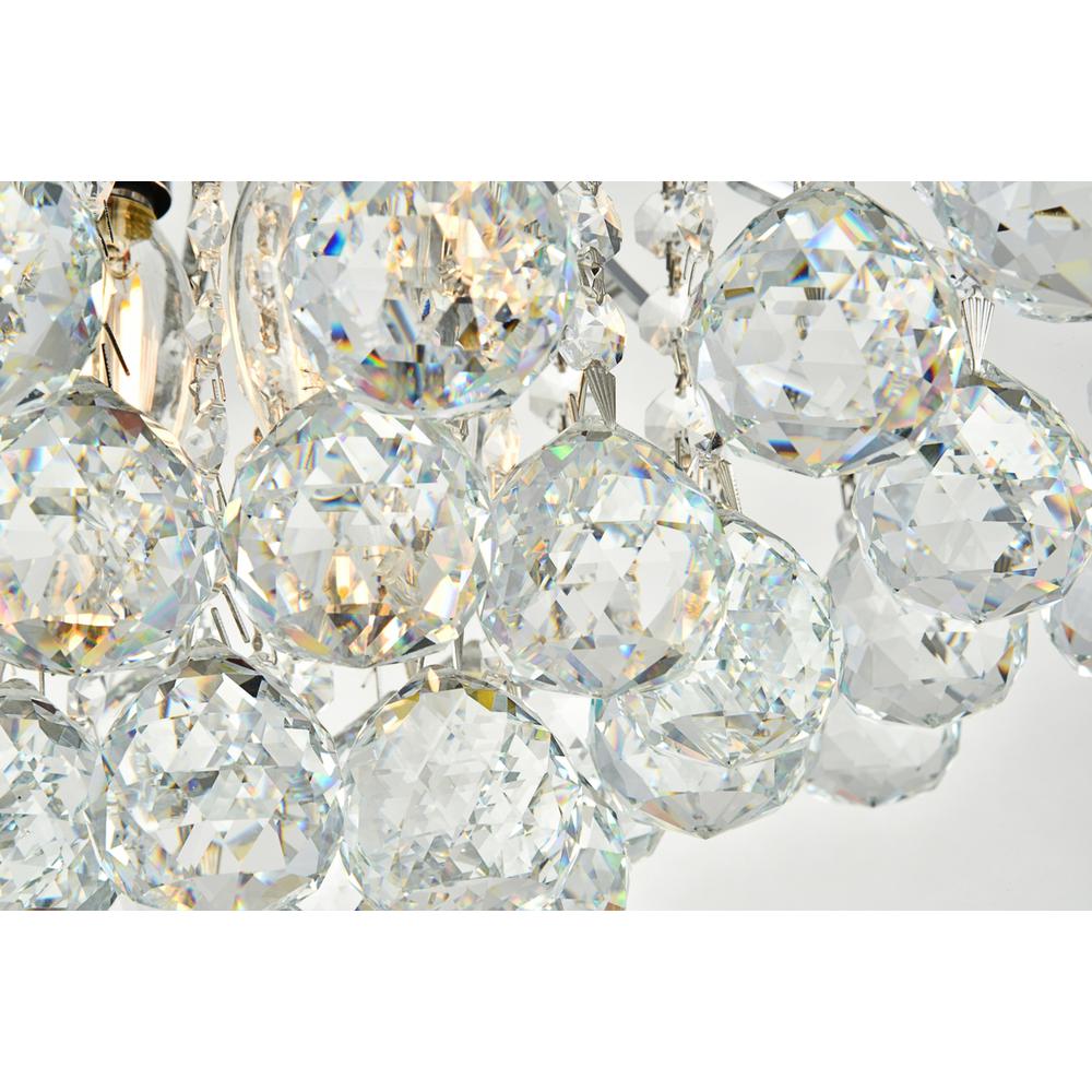 Toureg 3 light Chrome Flush Mount Clear Royal Cut Crystal. Picture 5
