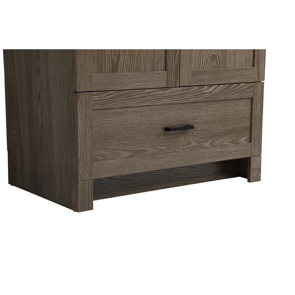 30 inch Single Bathroom Vanity in Weathered oak. Picture 12