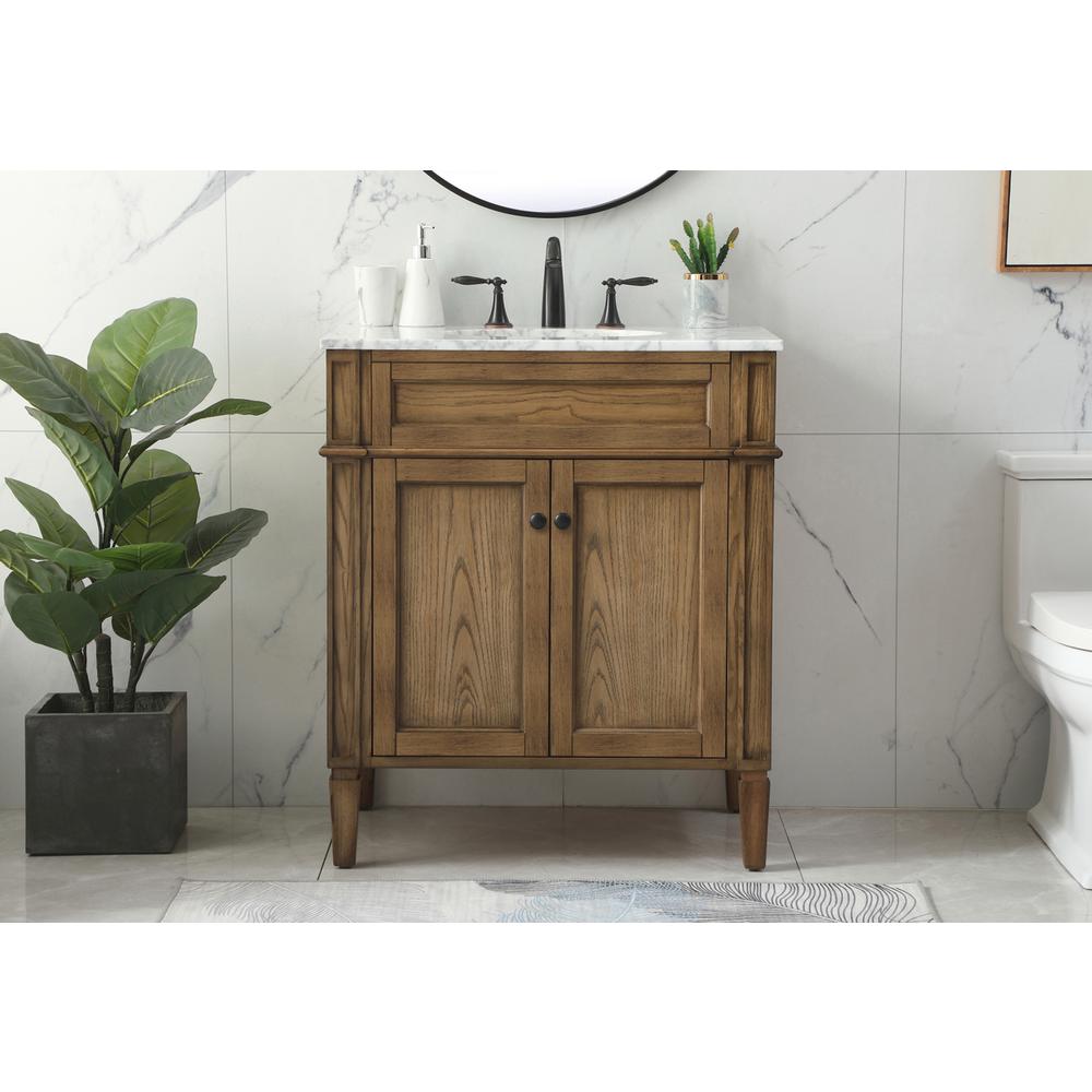 30 inch Single bathroom vanity in driftwood. Picture 14