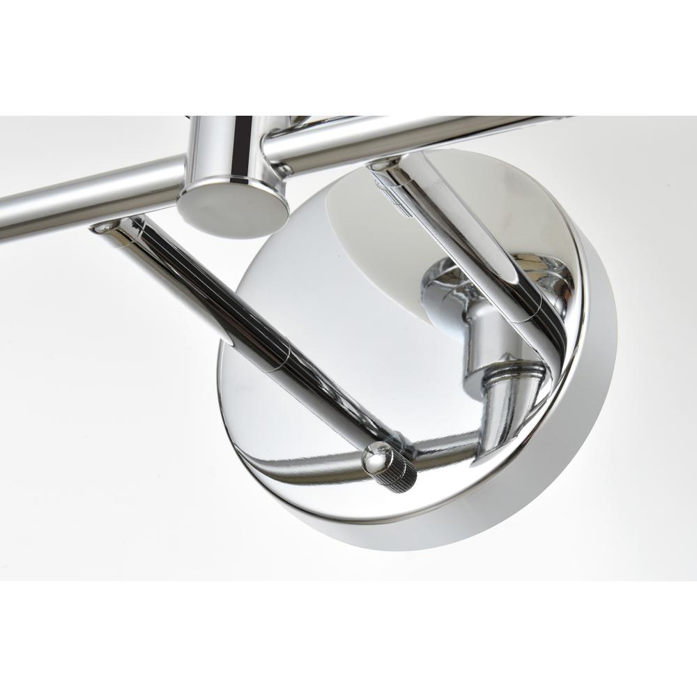 Cordelia 5 light Chrome and frosted white Bath Sconce. Picture 5